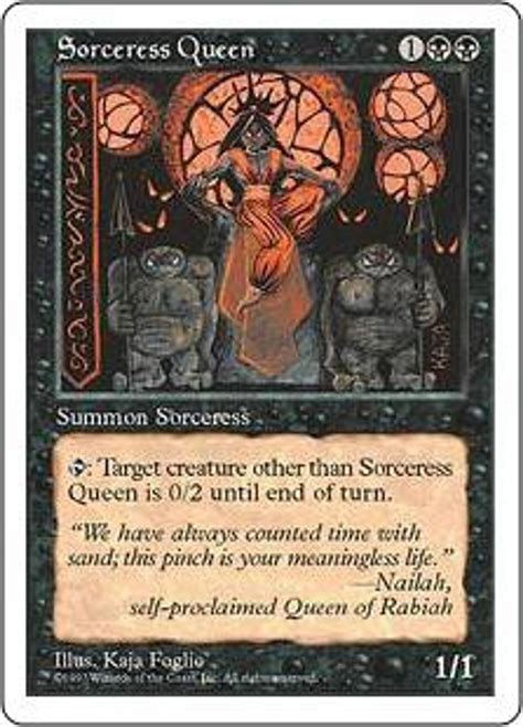 Magic The Gathering 5th Edition Single Card Rare Sorceress Queen