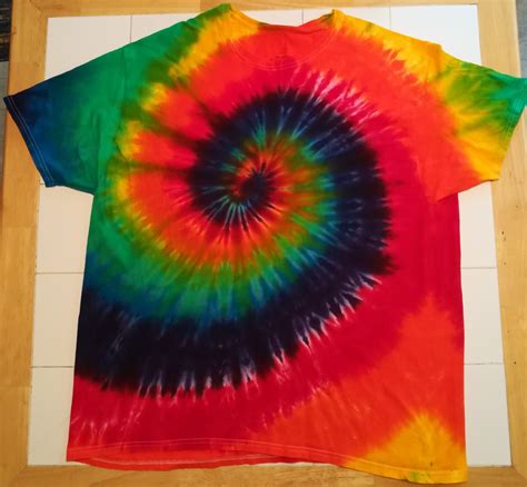 rainbow spiral tie dye