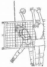 Volleyball Coloring Pages Books sketch template