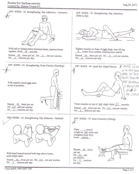 Hip Knee Exercises 2 Knee Pain Excercises Pinterest Knee