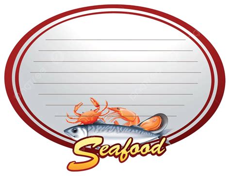paper design  seafood clipart template art vector clipart