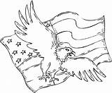 Coloring American Pages Eagle Symbols Freedom Flag Bald July Printable Template Getdrawings Drawing Fourth Printables Getcolorings Color Patriotic sketch template