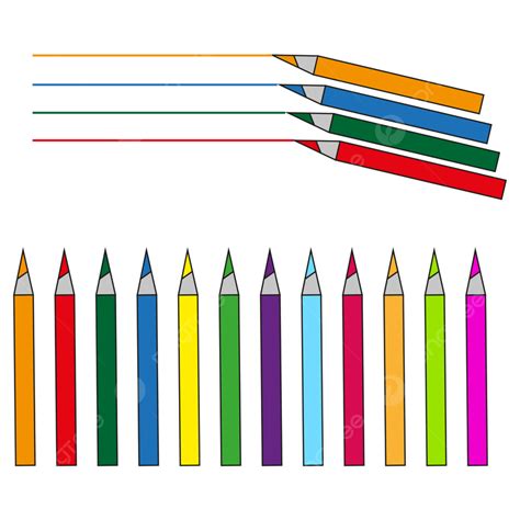gambar gambar pensil warna kartun konsep ilustrasi pabrik png