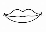 Mouth Coloring Pages Printable sketch template