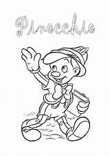 Pinocchio Colorare Disegni Fiabe Infanzia Walt Movie sketch template