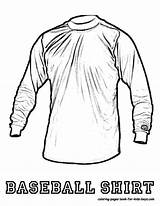 Coloring Jersey Baseball Soccer Pages Template Printable Sketch Sheet Popular sketch template