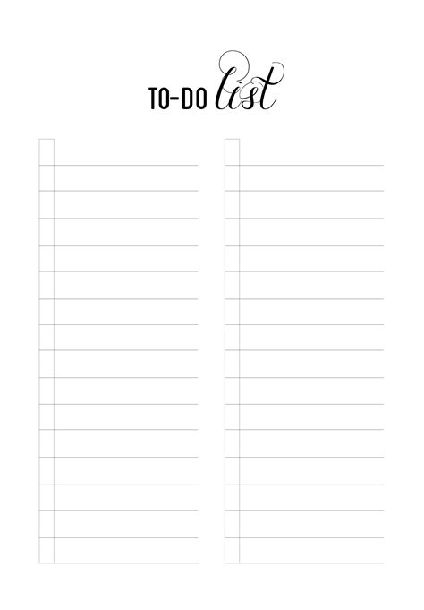 list printable form printable forms