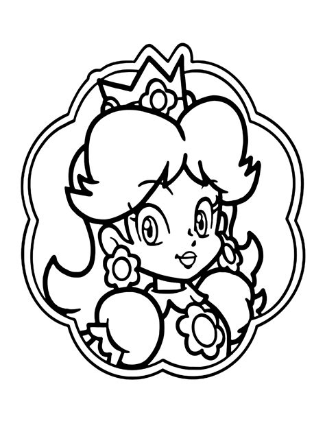 princess daisy coloring pages coloring pages  kids  adults