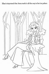 Coloring Pages Disney Reine Neiges Des Frozen Coloriage Elsa La Castle Choose Board sketch template