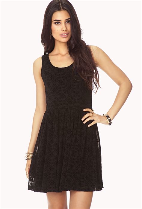 Lyst Forever 21 Poetic Fit And Flare Dress You Ve Been Added To The