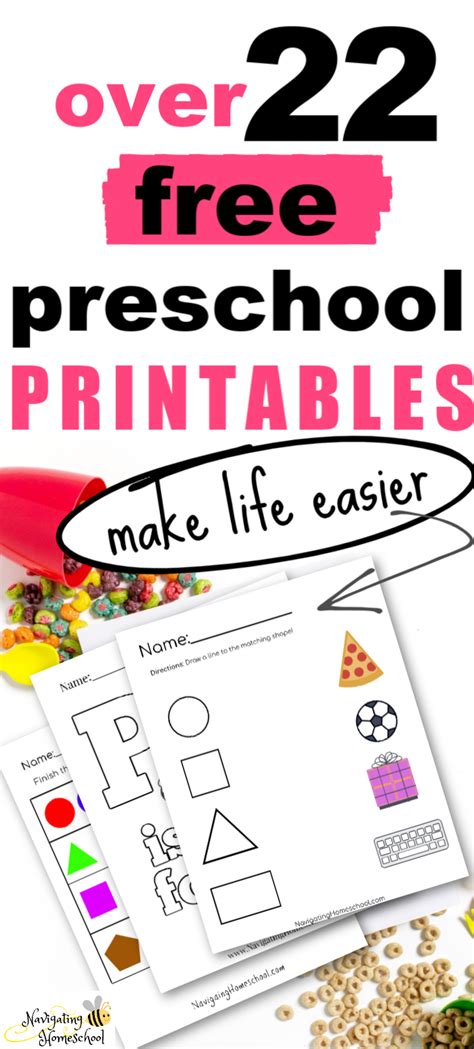 preschool printables  homeschooling families  preschool