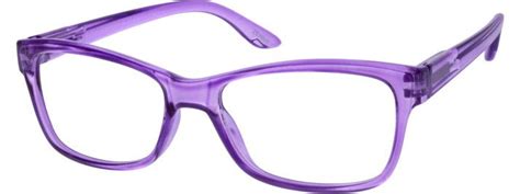 Purple Women’s Translucent Wayfarer Eyeglasses 1225 Zenni Optical