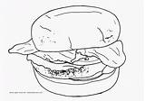 Cachorro Quente Hamburger Hamburguer Junk Batata Frita Coloringhome Qdb sketch template