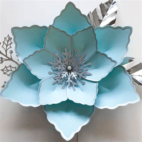 petal  printable paper flowers template instant