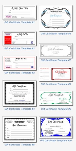 gift certificate templates gift card transparent png