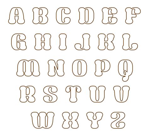 printable alphabet template  applique printable templates