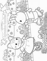 Sylvanian Coloring Critters Pages Families Calico Kleurplaten Fun Kids Printable Easter Color Familys Cat Print Colouring Critter Family Kleurplaat Board sketch template