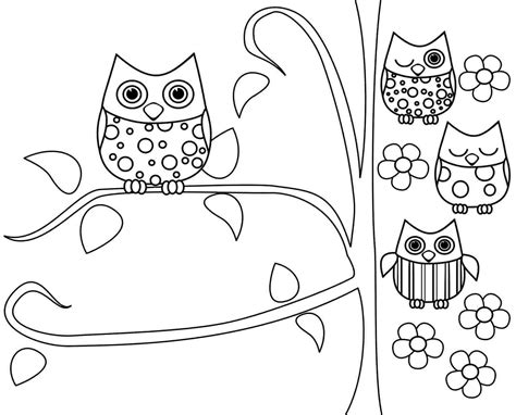 owl coloring pages printable coloring pages