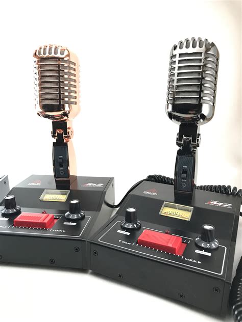 delta  black standmikrofon mit tonregler funktechnik bielefeld professionelles equipment fuer