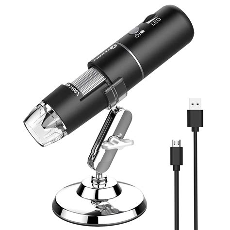 wireless digital microscope handheld usb hd inspection camera  stand compatible  iphone