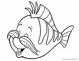 Flounder Mermaid Disneyclips Mister Twister sketch template