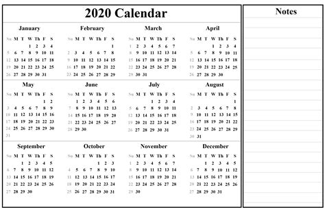 printable yearly calendar  template  holidays  word