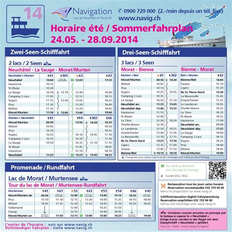 bsg fahrplan horaire   bielersee schifffahrt issuu