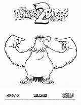 Angry Birds Coloring Pages Movie Eagle Mighty Bird sketch template