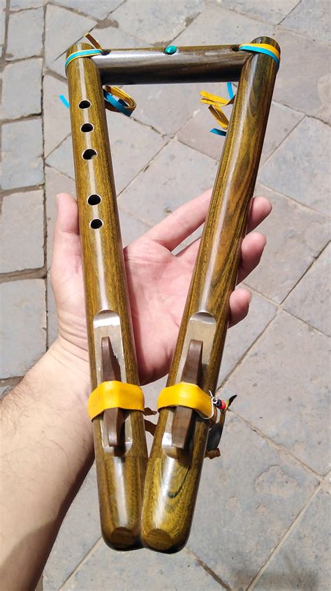 double drone native american flute   copaiba etsy