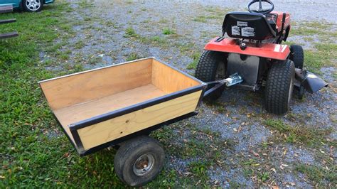 lawn tractor trailer build youtube