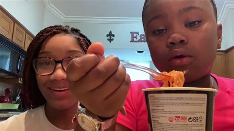 Lil Sis Vs Big Sis Spicy Noodle Challenge Youtube