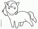 Horse Baby Cute Drawing Coloring Pages Getdrawings sketch template