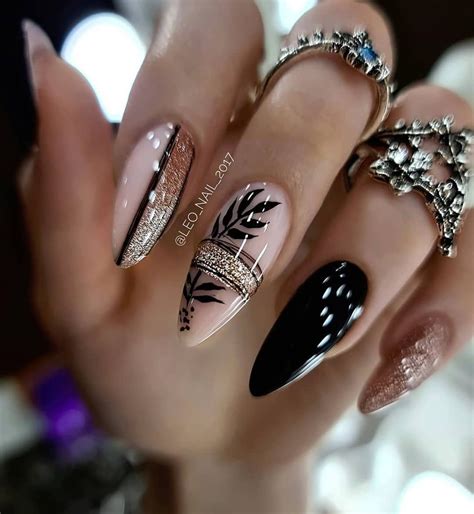 steal   elegant black nail designs  stunning stylish
