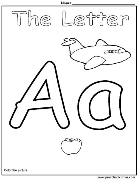 letter  preschool printables diy thought