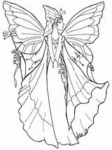 Fairies Colouring Phee Mcfaddell Faerie Dover Colorat Faery sketch template