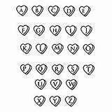 Alphabet Coloring Pages Hearts Toddler Inside Alphabets Will Abc sketch template