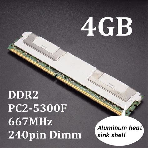 Ddr2 4gb 667mhz Memory Desktop Ram Pc2 5300f Dimm 240pin Cl5 Ecc Server