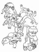 Ben Coloring Pages Cartoon Characters Sheet Pokemon Network Kids Superman Naruto sketch template