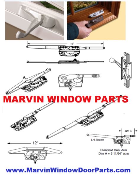 west coast marvin window door parts marvin parts hardware  casement awning single