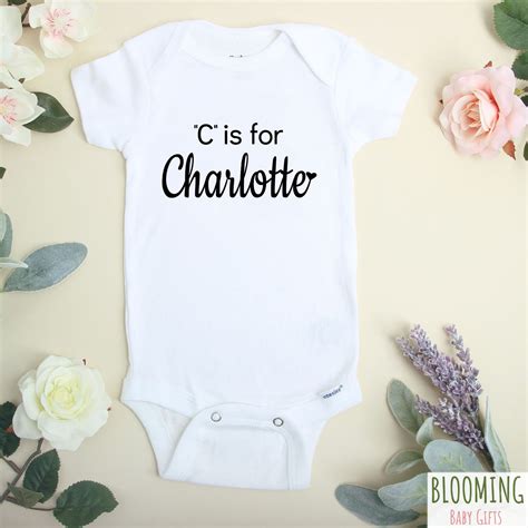 charlotte onesie girl onesie  pregnancy etsy