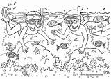 Paisajes Printable Playas Summertime Sealife Dibujar Everfreecoloring Underwater Indaba Ausmalbilder Malvorlagen sketch template