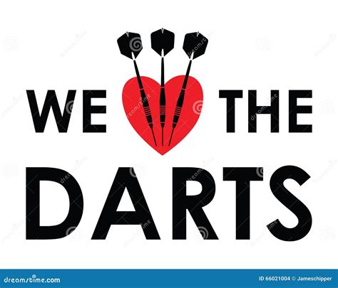 love  darts stock vector illustration  romantic