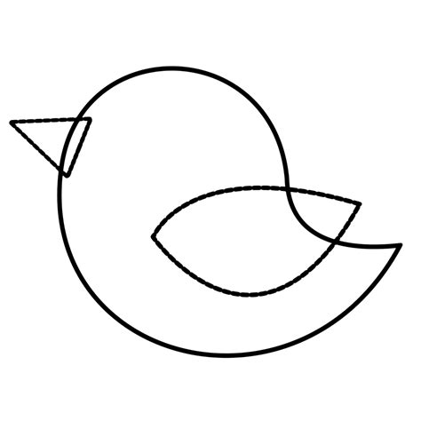 simple bird outline clipart