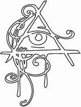 Seeing Illuminati Hena Symbols sketch template