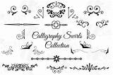 Calligraphy Swirls Caligraphy Calligraphic Webstockreview sketch template