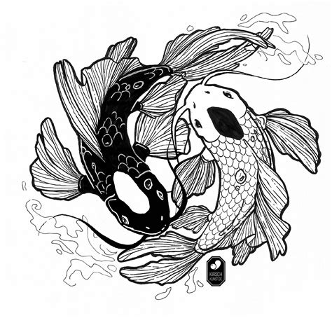 ying  fische tui und la etsy avatar tattoo japanese tattoo art