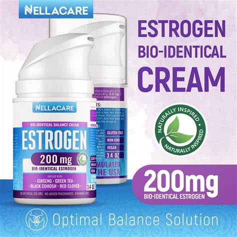estrogen estriol cream  menopause relief bioidentical natural   ebay