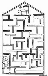 Labyrinthe Maze Gratuit Laberinto sketch template