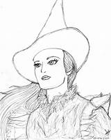 Coloring Pages Elphaba Broadway Wicked Thropp Deviantart Getcolorings Modern Sketch Template sketch template