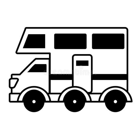 van vehicle transport isolated icon stock vector illustration  auto object